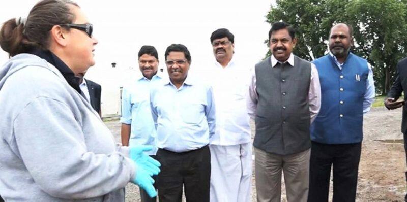 Tamil nadu ministers are flying abroad
