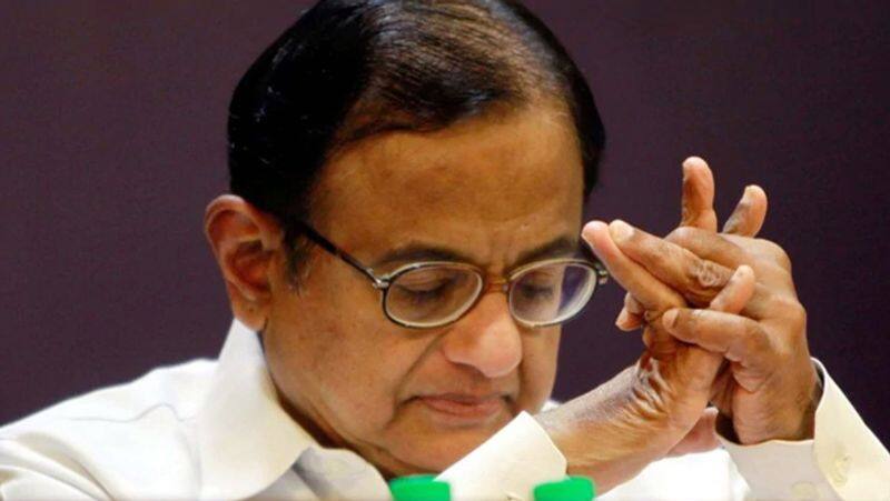 p.chidambaram chapter over, he can't come out here ofter