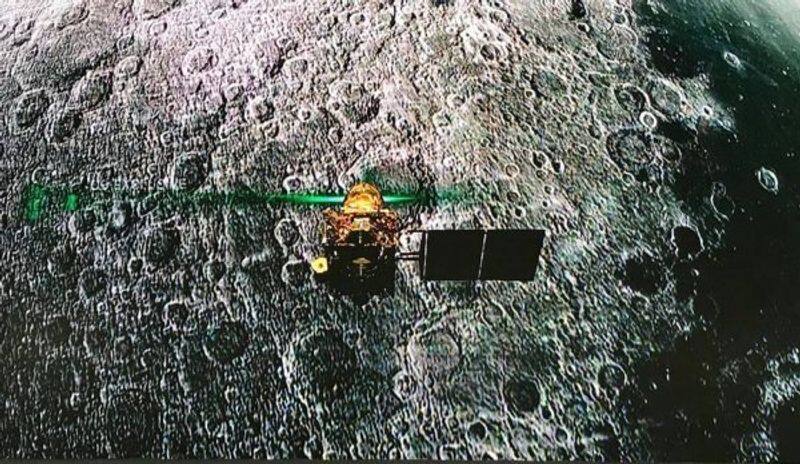 vikram lander dropped in dark side of moon