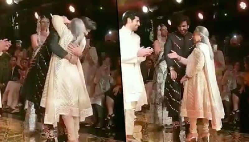 Jaya Bachchan hugs Navya Naveli Nanda's rumoured boyfriend Meezaan Jaffery, video goes viral