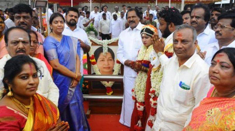 marriage held jayalalitha memorial