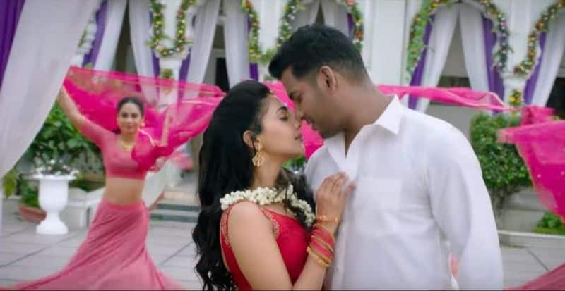 sunderc directed vishal acting action movie teaser released