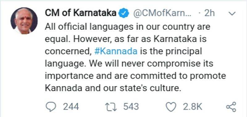 no hindi in karnataka
