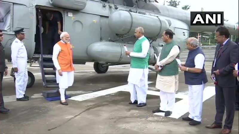 PM Modi arrives in Gujarat to bless his mother on birthday, will also take bless mother Narmada