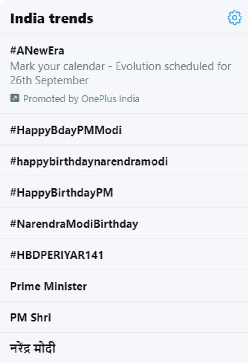 As PM Modi turns 69 birthday wishes for him dominate Twitter India top trends