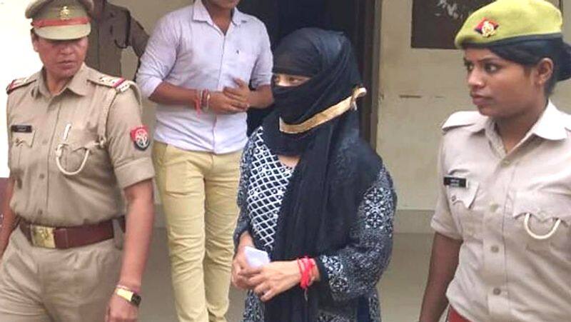 women Student arrested for raping BJP leader