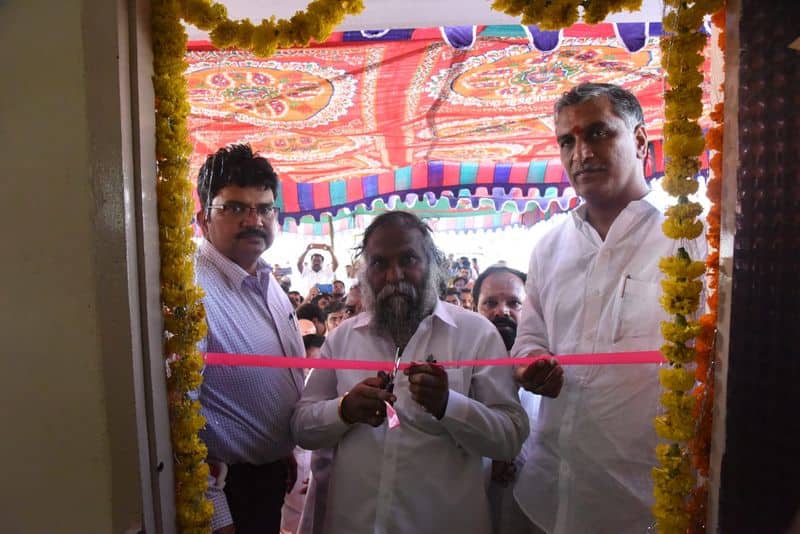 minister harish rao inaugurated veterinary hospital in sangareddy district