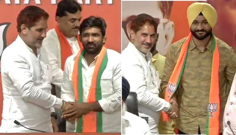 Haryana: Wrestler Yogeshwar Dutt, former hockey captain Sandeep Singh  join BJP