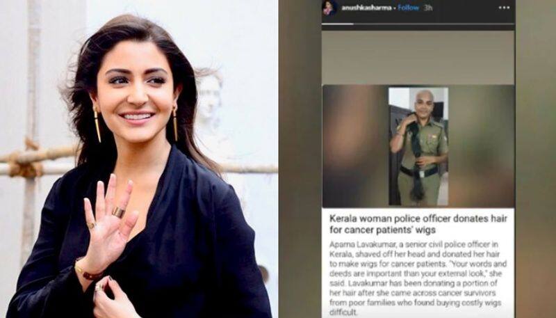 bollywood star praises kerala cop who gave away her hair for a cause