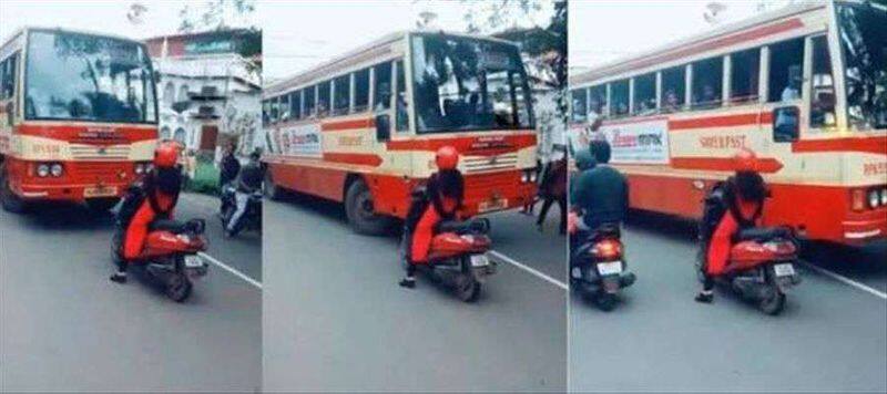 kerala lady in govt bus