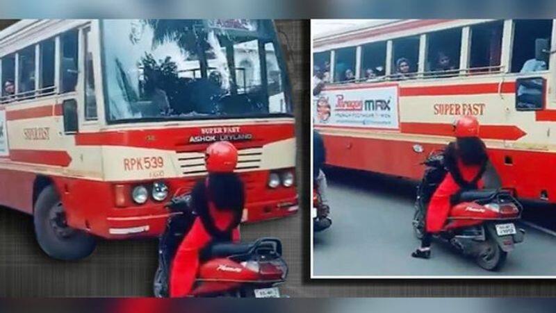 kerala lady in govt bus