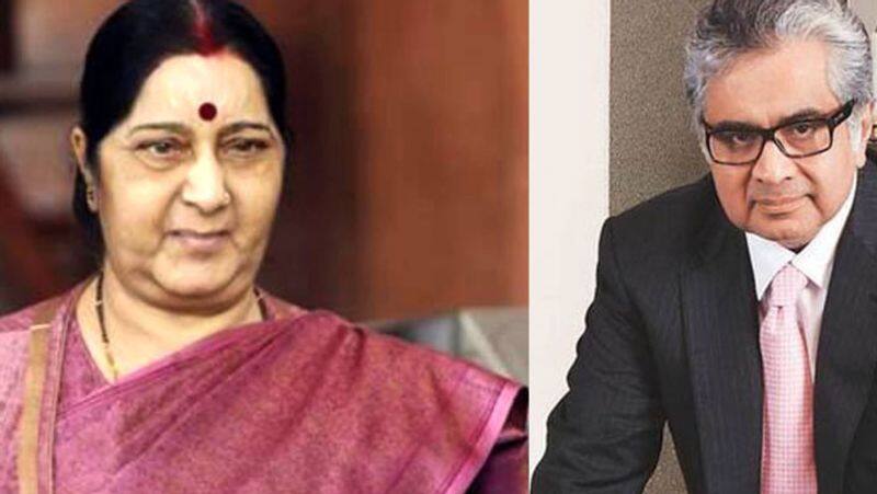 Sushma Swaraj Daughter Meets Harish Salve... fulfils her mother last promise