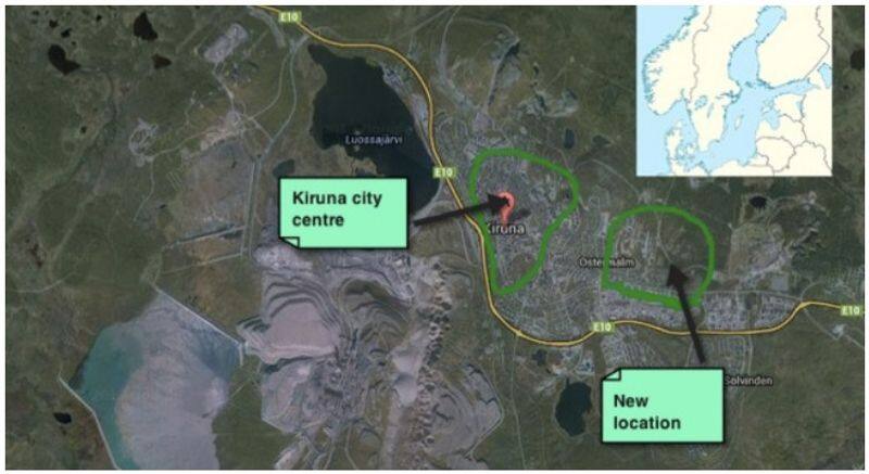 sweetan's  Kiruna city relocated