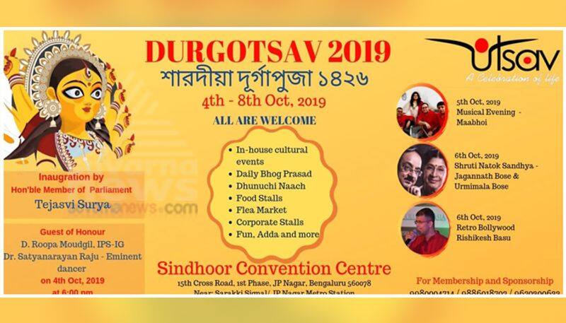 Bangalis offers Durga Pooja from Oct 4 to 8th in Kottanuru Sarakki of Bengaluru