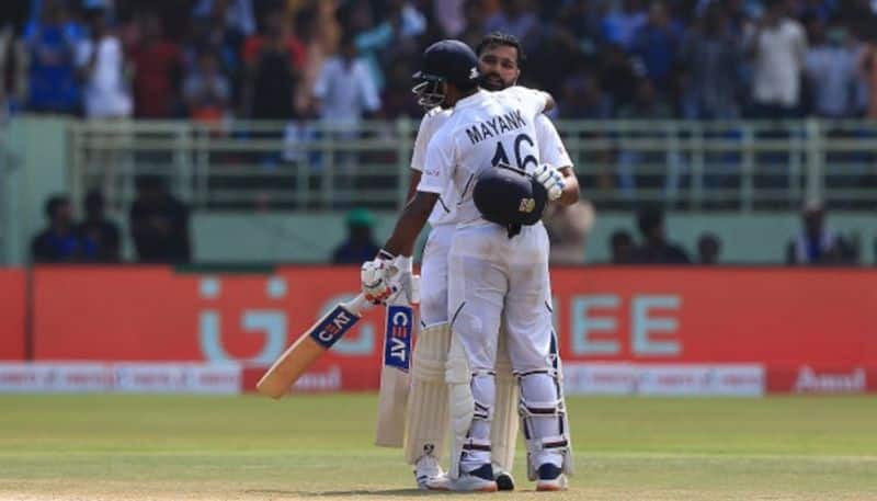 list of records done by rohit sharma and mayank agarwal opening pair in test cricket