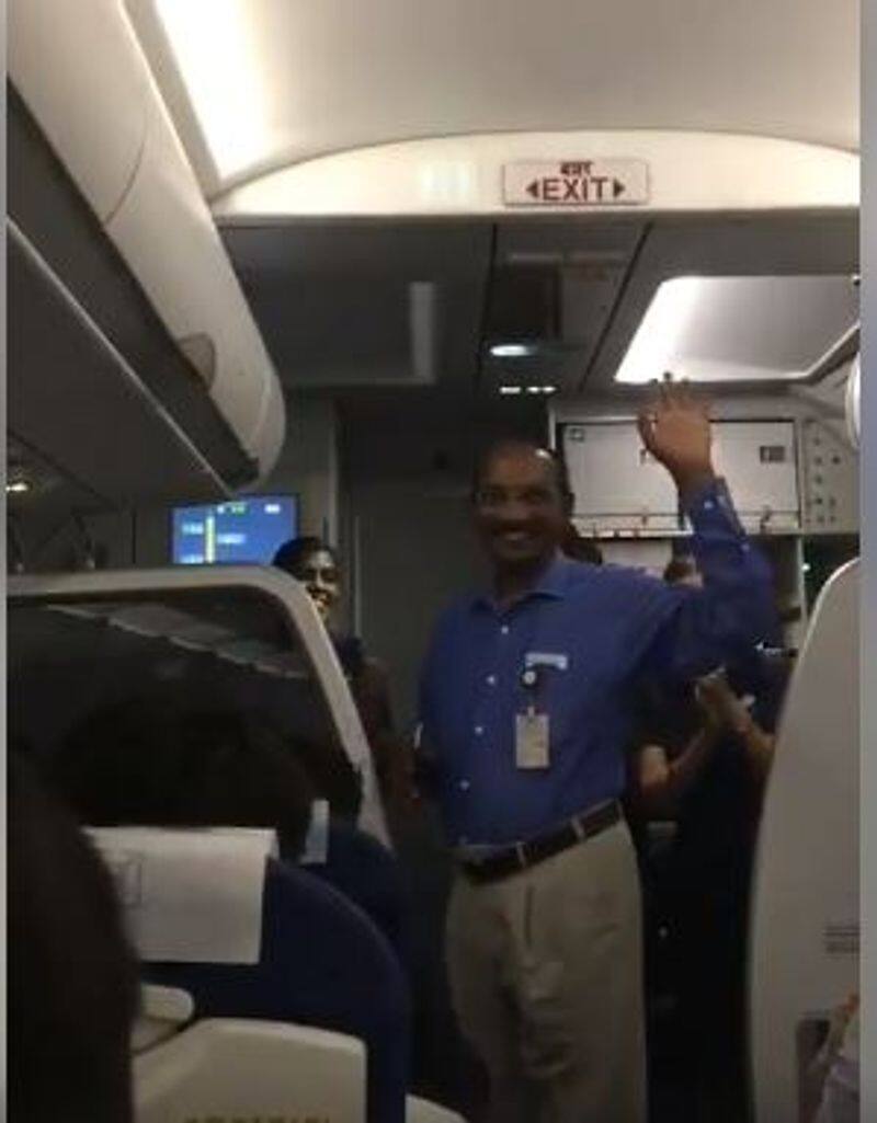 ISRO Chairman travelling in the economy class in INDIGO