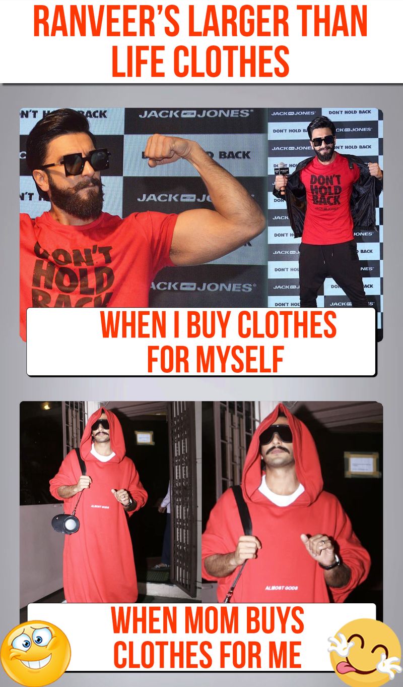 Ranveer Singh makes another fashion statement, takes oversized sweatshirt  to another level : Bollywood News - Bollywood Hungama