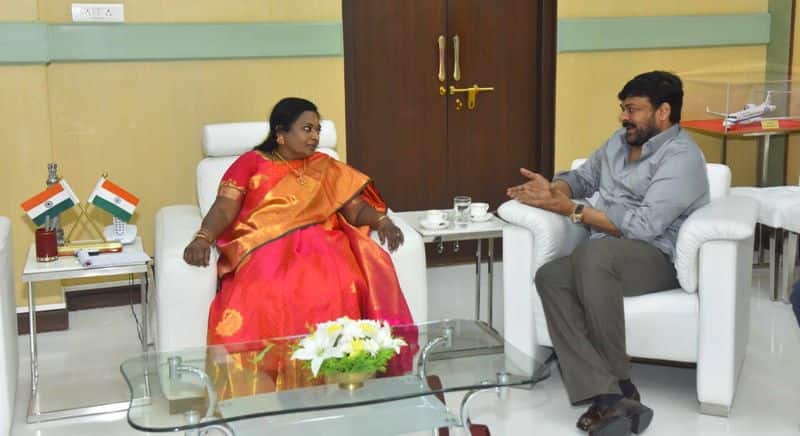 megastar chiranjeevi met telangana governor tamilasai soundararajan