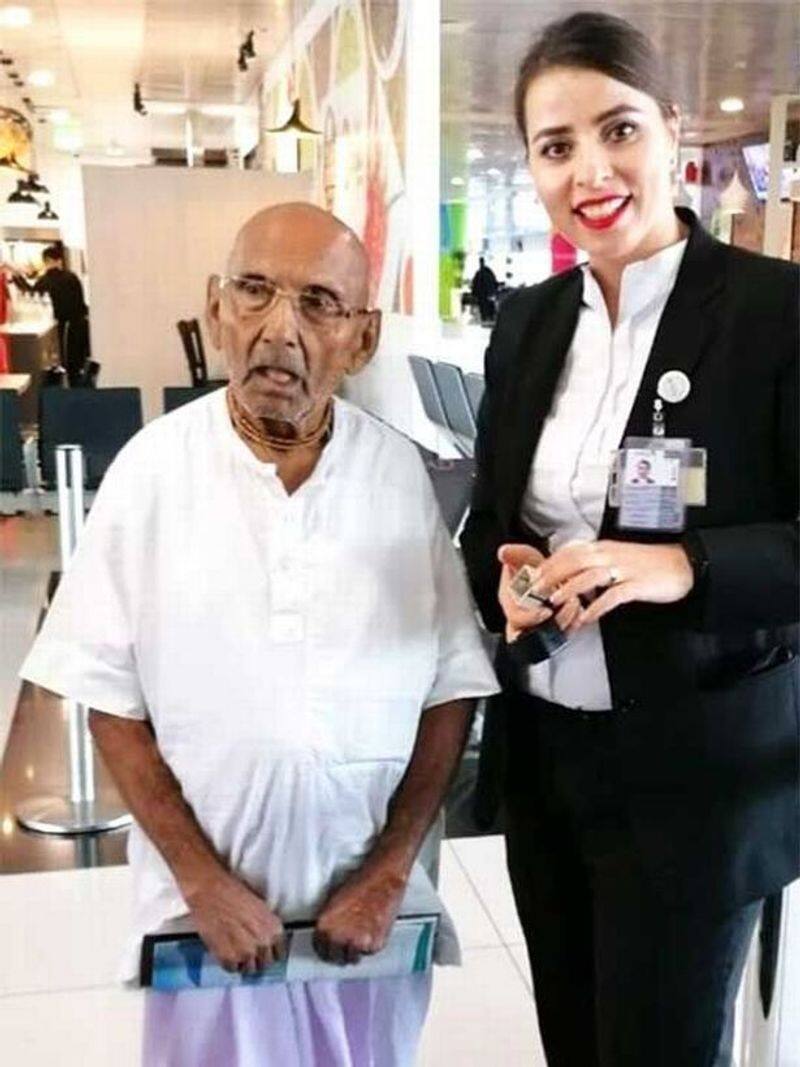 the oldest man turns up in abu dhabi airport