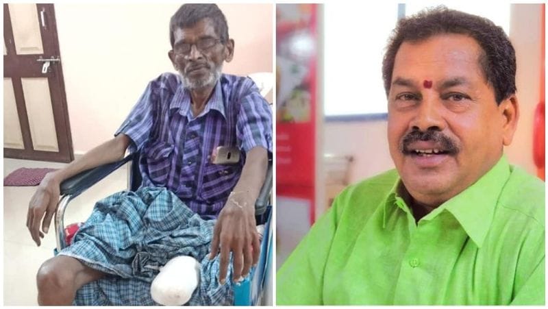 காலைப் பறிகொடுத்த பாடலாசிரியருக்கு உதவிக்கரம் நீட்டிய பிரபல ஜோதிடர் நெல்லை வசந்தன்...