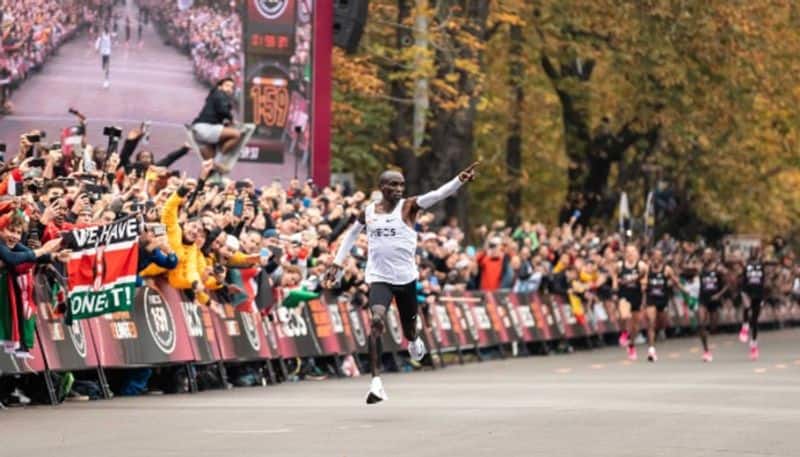 Eliud Kipchoge creates history completes marathon under 2 hours