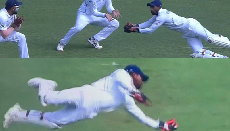 wriddhiman saha 2 amazing catch against south africa in second innings of second test
