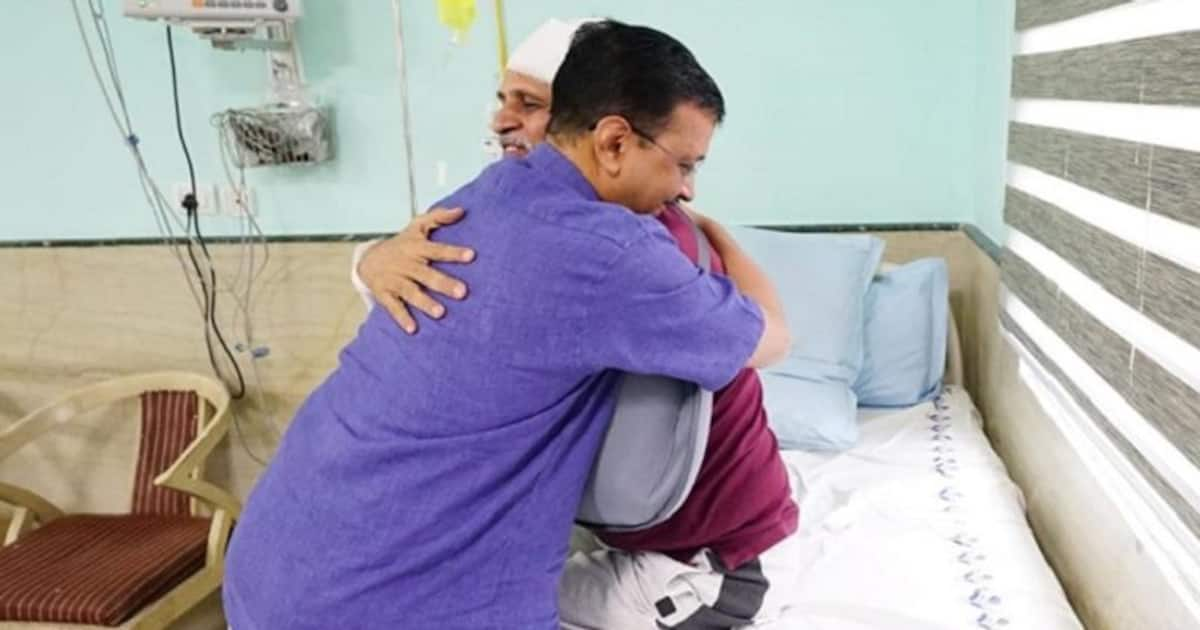 Delhi Cm Arvind Kejriwal Meets Former Minister Satyendar Jain In