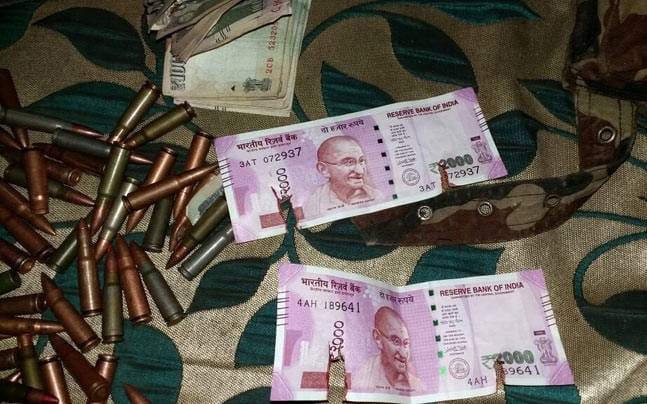 Terrorists caught with Rs2000 notes