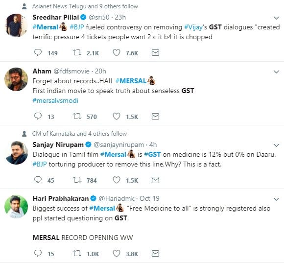 GST dialogue from Vijays Mersal removed What is BJP trying to prove