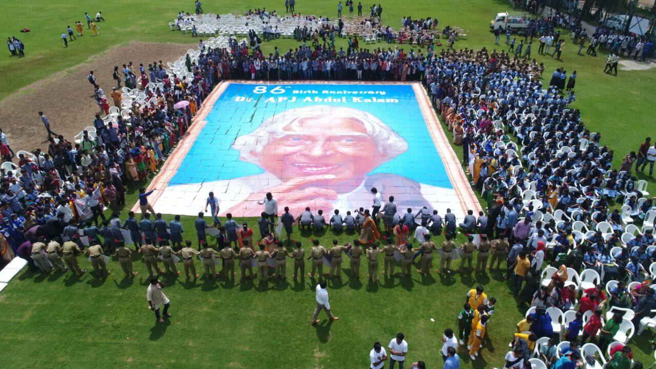 unveiled image of kalam on his 86th  birth anniversary