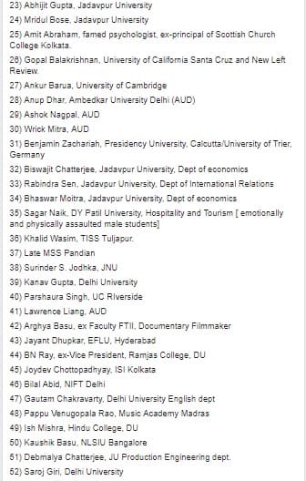 List of sexual harassers in colleges in India causes uproars as lives hang in balance