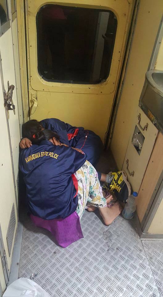 Karnataka women athletes forced to sleep near toilets on train