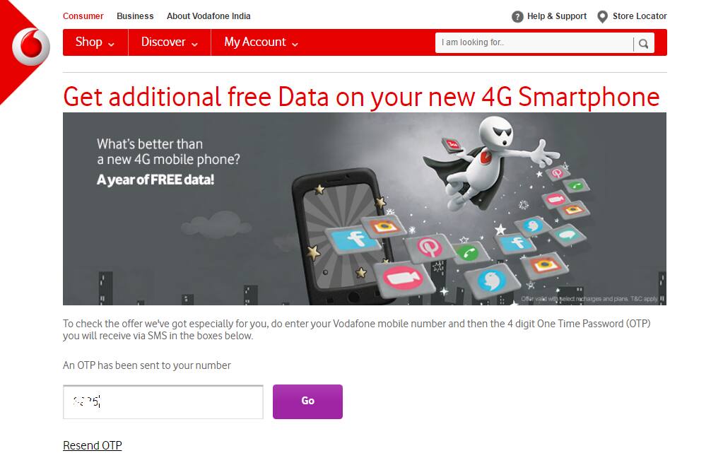 Vodafone offers 9GB free data How to get it