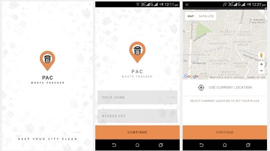 pac waste tracker app