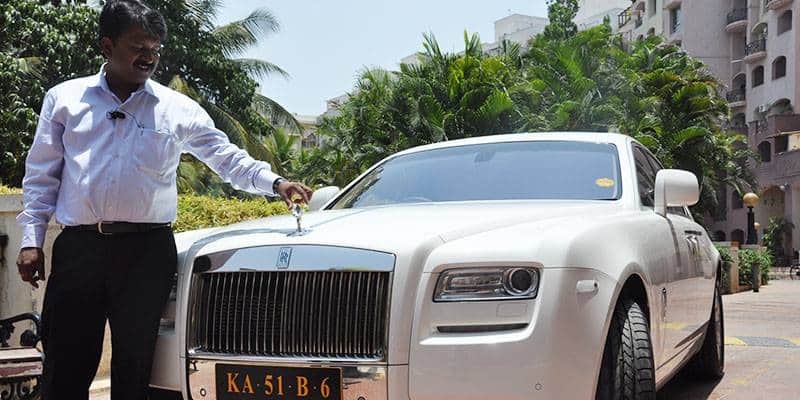 Bengaluru barber with Mercedes Maybach and 150 luxury cars