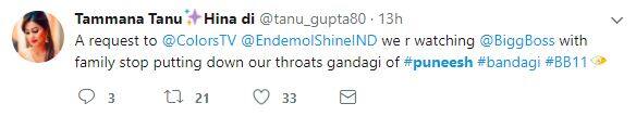 Bandagi slut shamed Puneeth only criticised for their kiss inside Bigg Boss house