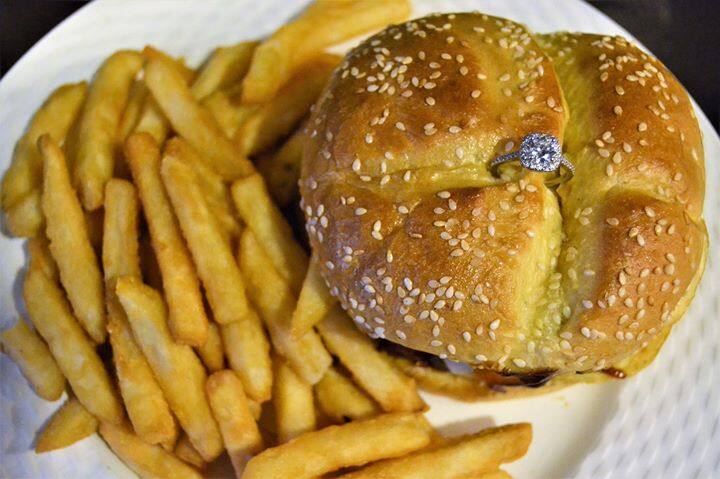 A Valentines Day Burger Worth 2 Lakhs  Diamond Ring Fries On The Side
