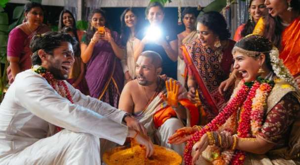 Photos of Naga Chaitanya and Samanthas wedding