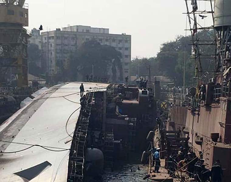 INS Betwa tips over two Navy personnel killed