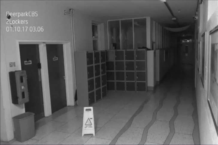 Secondary school CCTV camera captures terrifying ghost