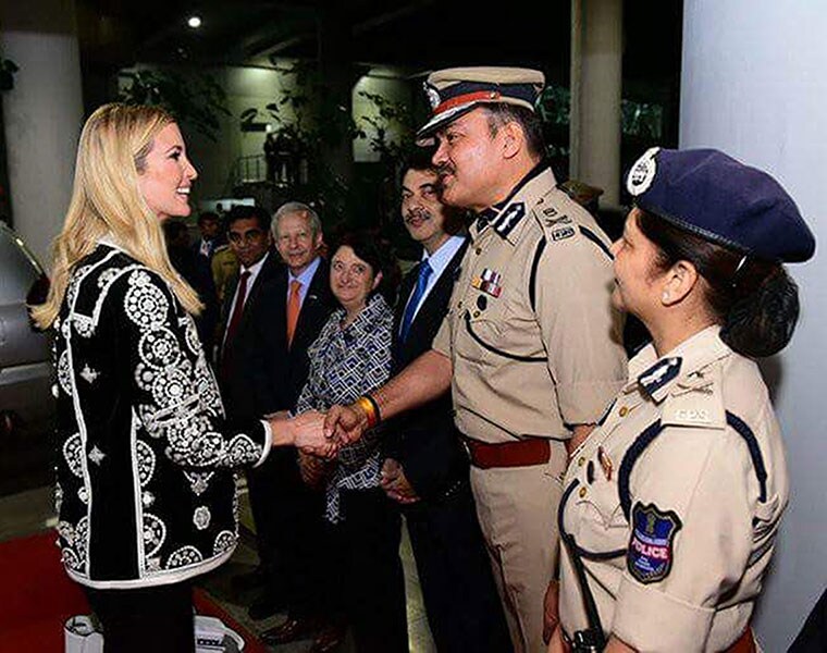 us precident donald trump daughter ivanka trump reaches hyderabad