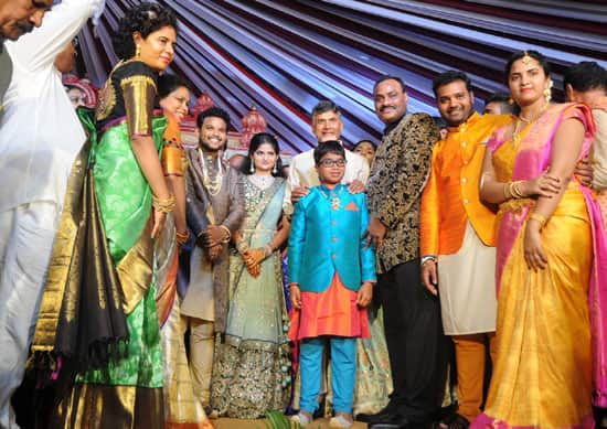 naidu attends the marriage of Srikakulam mp  rammohan naidu