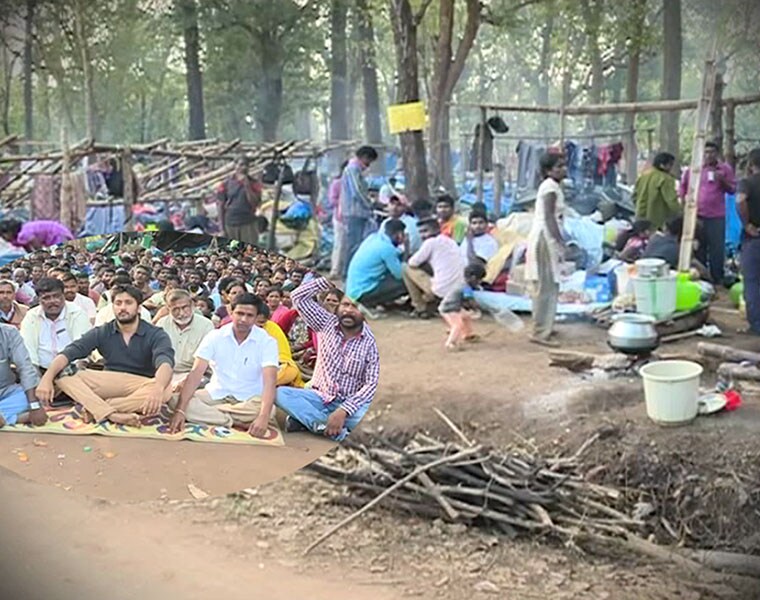 Tribal protest madikeri