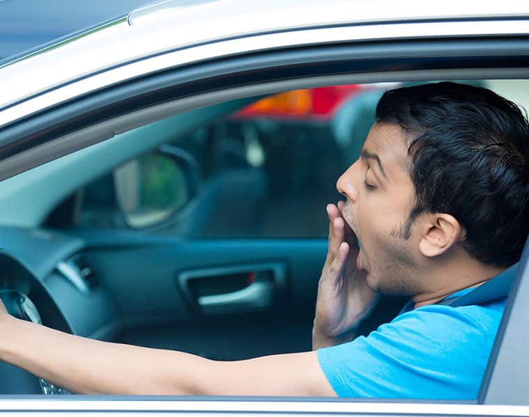 Avoid sleep when driving tips