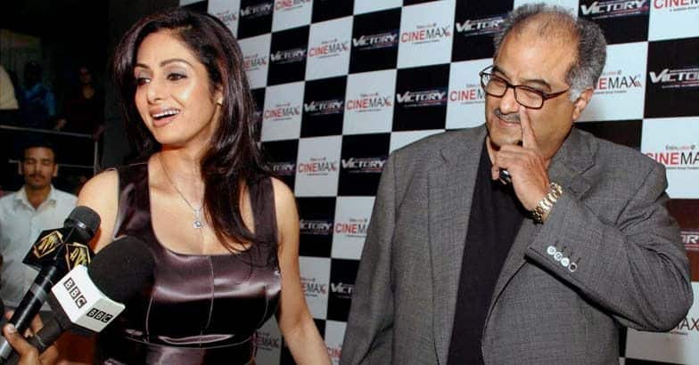 sridevi happy with her family