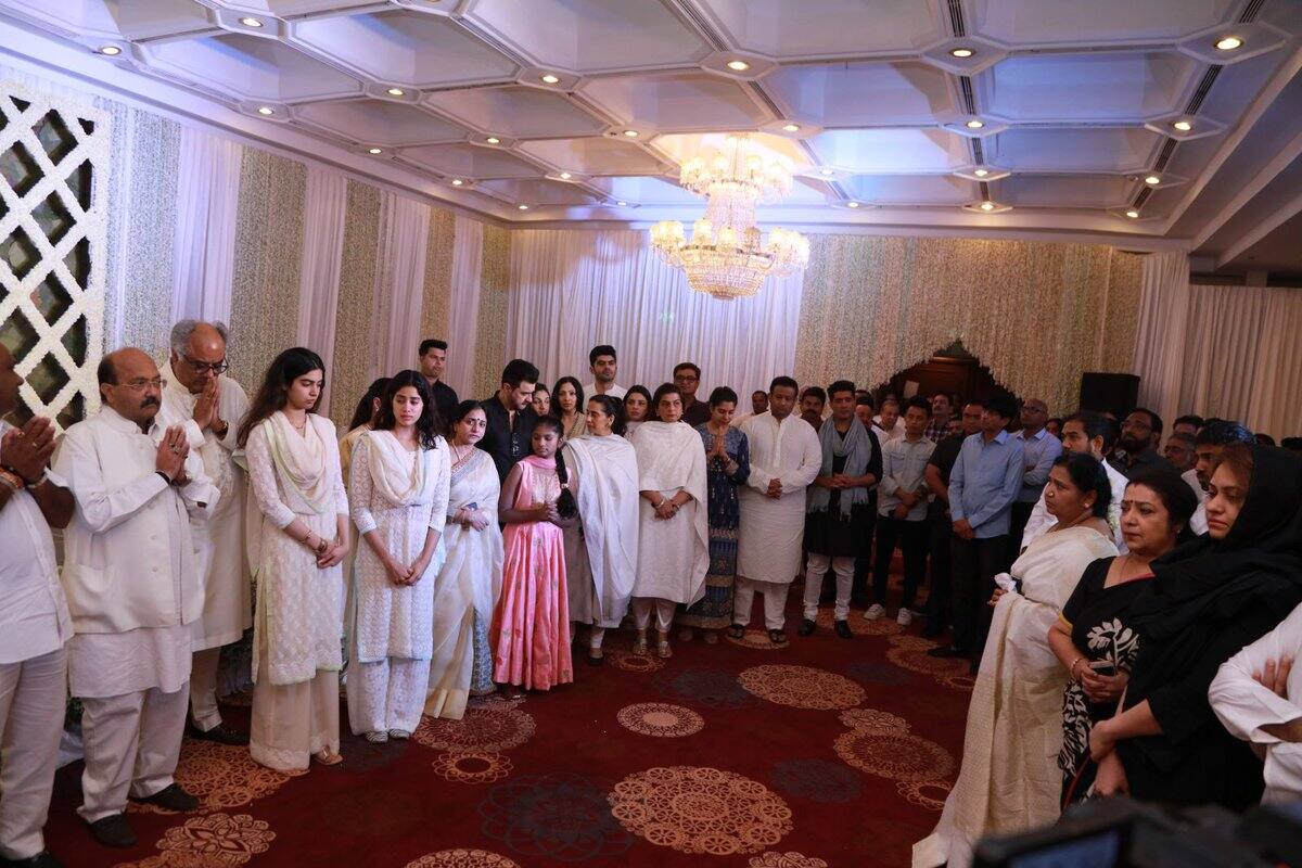 Celebrities at Sridevi Prayer Meeting