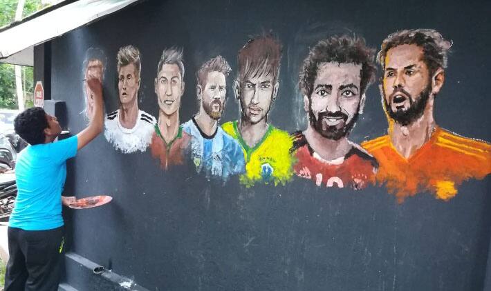 DRAWING BY HASAN FOR WORLDCUP