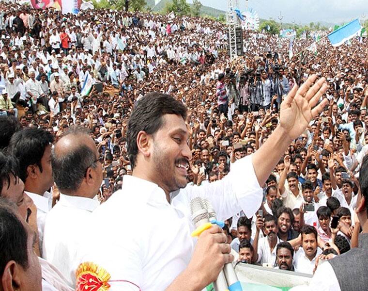 Naidu seems to be rattled by the pension promise made by Jagan in Prajasankalpa Yatra