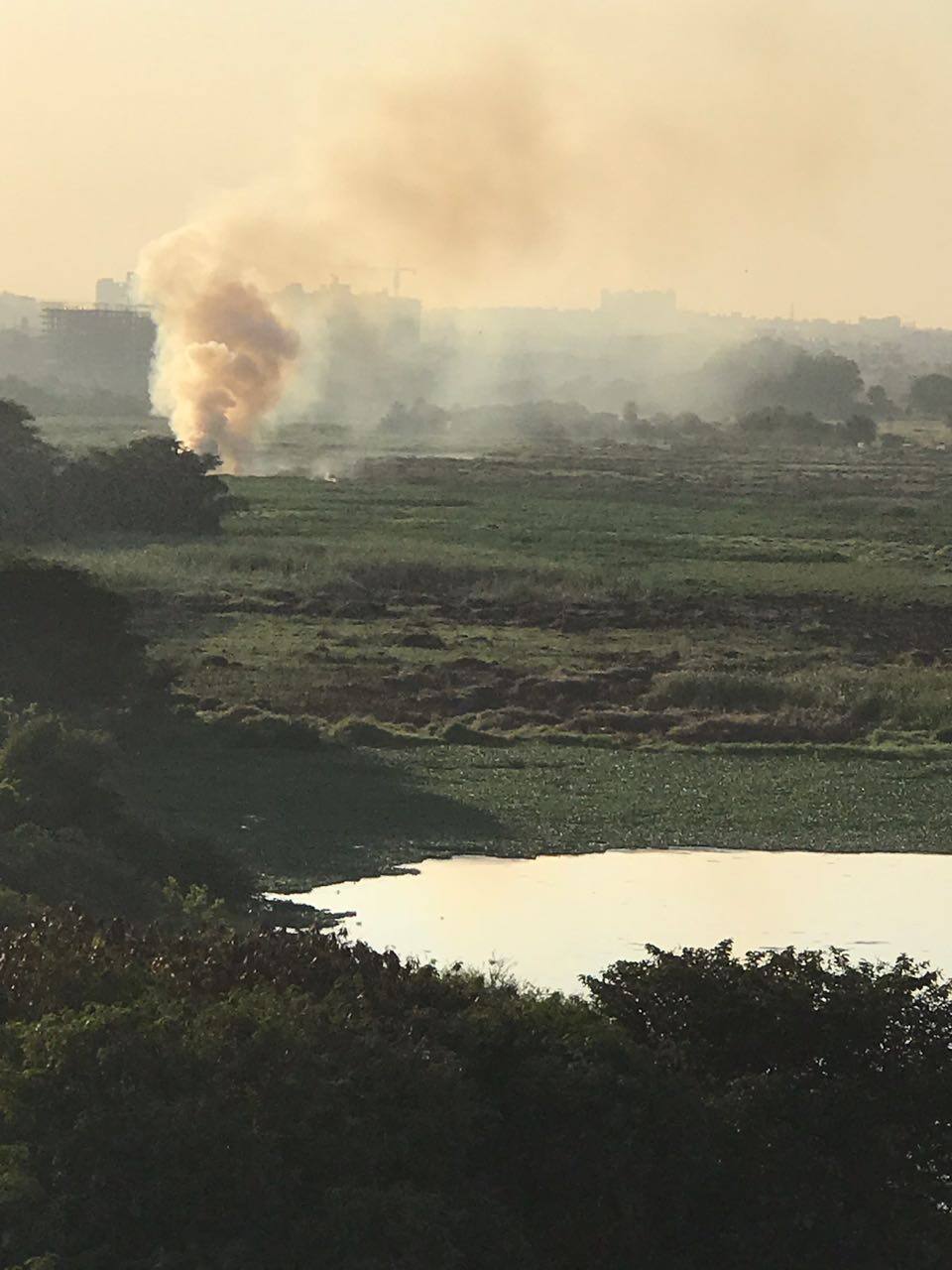 Bellandur Lake goes up in flames again second time in 15 days Video pictures
