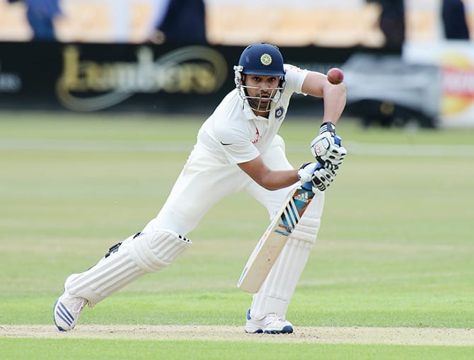 gambhir feels rohit sharma has to wait for his opportunity to take place in test team